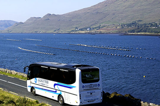 Coach arriving at Nancy's Point | Killary Fjord Boat Tours