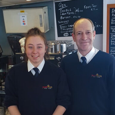 Crew members Declan and Aoife | Killary Fjord Boat Tours